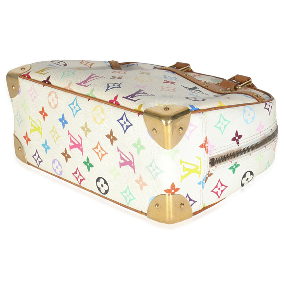 Louis Vuitton White Monogram Multicolor Canvas Trouville - Picture 7 of 7